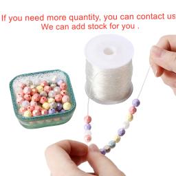 Elastic Cord Beading Thread, estiramento String, Fibra Crafting Linha, DIY Beads Semente, Pulseiras, Jóias Fazendo Suprimentos, 0.4-1.0mm - Image 2