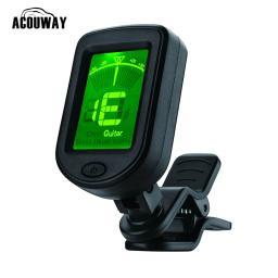 Acouway-afinador eletrônico para guitarra, cavaquinho, violino, baixo, clip-on, afinador cromático, rotação de 360 graus, modelo 5 - Image 4