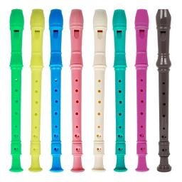 Clarinete Longo com Bastão de Limpeza, Flauta Vertical, Instrumento Musical, Música, Educação Infantil, Iniciante, J32 ABS, 8 Buracos - Image 2