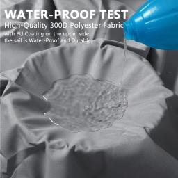 Impermeável ao ar livre toldo Oxford pano, Protetor solar Anti-UV, Capa de chuva para jardim, Pátio, 300D, 3x3m, 3x4m, 2x3m - Image 2