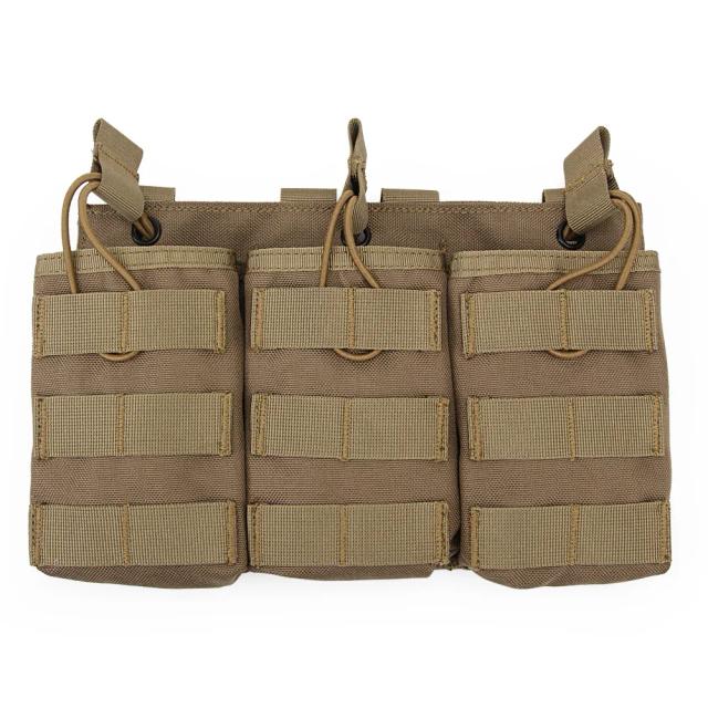 Mochila Tática Caça Molle G36 com Triplo Mag e Sistema de Armazenamento para Acessórios de Wargame e Tiro ao Ar Livre