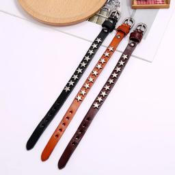 Braceletes de couro largos para homens e mulheres, envoltório estrela Punk Rock, picos vintage, rebite, joias góticas - Image 6