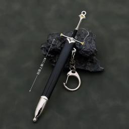 Aragorn Narthil Espada Chaveiros, LOTR Anduril, Arma Medieval, Katana de Metal, Espada Samurai, Enfeites Brinquedos Coleções, 12cm - Image 4