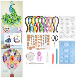 Tiras de papel colorido para Scrapbooking Decor, Quilling Tool Kit, Presente de Natal, Iniciantes DIY Craft, Artesanato, 900, 10 Ferramentas - Image 4
