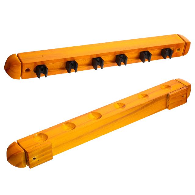 Rack de Taco de Bilhar Suporte de Mesa Portátil Madeira Metal 40cm