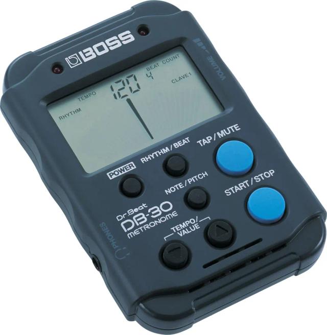Afinador Cromático e Metrônomo Eletrônico Chefe DB-30 para Guitarra