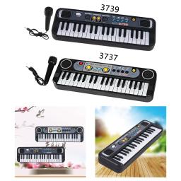 ABS Digital Teclado Piano Eletrônico com Mic, 37 Teclas, Brinquedo Musical Educacional - Image 5