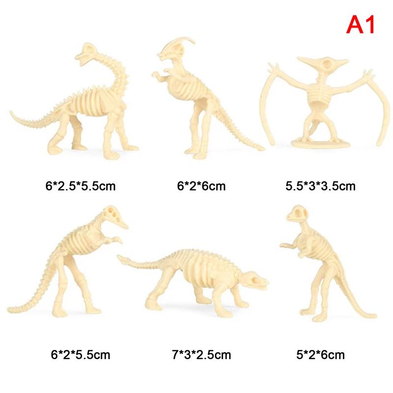 Novo 12pcs Dinossauro Brinquedos Fóssil Esqueleto Simulação Modelo Set Mini Action Figure Educacional Criativo Coleção Brinquedo Para Crianças - Image 1