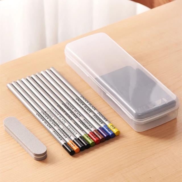 Conjunto de 10 Cores de Cerâmica Underglaze para Pintura DIY em Lápis Edible - Ferramentas para Pintura e Colorir Artesanais