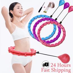 24 seções de fitness inteligente esporte aros ajustável cintura fina exercício ginásio equipamentos fitness cintura fácil perda de peso oi ao ar livre - Image 1