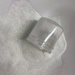 0.1mm 0.2mm 50 g/saco ultra fino brilho branco com mudança de cor roxa brilhante iridescente glitter açúcar areia em pó 50 g/saco - Image 2