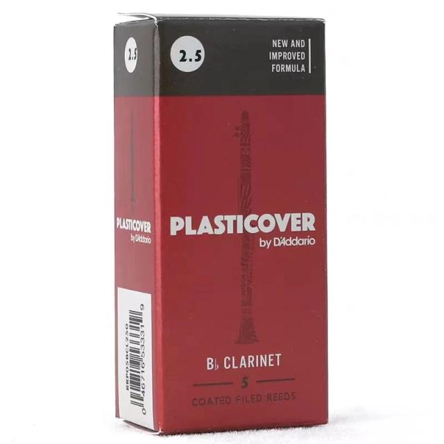 Palheta D'Addario Plasticover para Clarinete Bb - Tamanhos 2.0, 2.5, 3.0, 3.5 (Pacote com 5 Unidades)