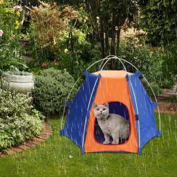 Tendas dobráveis do poliéster para cães Barraca de acampamento ao ar livre Suprimentos portáteis Barraca de suporte impermeável - Image 5