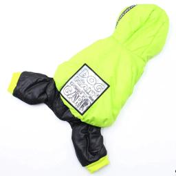Macacão Forrado com Velo Térmico, Roupas de inverno com capuz, Casaco impermeável para cães pequenos, Yorkie Chihuahua, Roupas de clima frio - Image 2