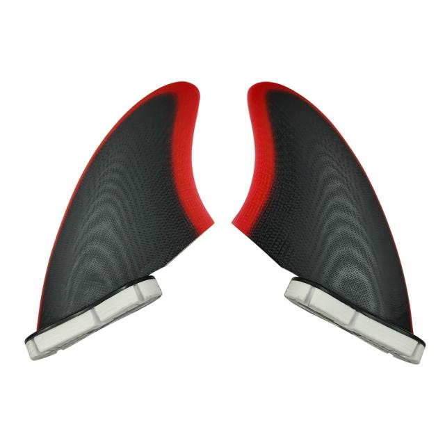 K2 Prancha de Surf UPSURF FCS com 2 Caixas de Aleta em Fibra de Vidro e Conjunto Twin Fins para Performance Aprimorada