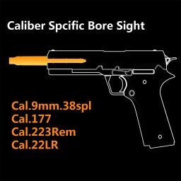 Red Laser Bore Sight para Revólveres, Bore Sight, Boresighter, End Barrel para Pistolas, Rifle, Air Guns,. 177, 22LR,. 223Rem, 9mm,. 38Spl - Image 5