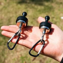 Gancho magnético de acampamento forte sucção separável multifuncional ao ar livre tenda dossel mosquetão ímã cabide acessórios acampamento - Image 4