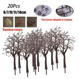 Modelo Marrom O Tronco Nú, Trem Ferroviário, Cenário De Construção, Escala HO, Jardim, Cena De Inverno, Modelo De Layout, 6-14cm, 20Pcs - Image 1