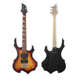 Irin guitarra elétrica 24 trastes 6 cordas corpo de bordo guitarra elétrica com saco alto-falante peças de guitarra necessárias acessórios - Image 6