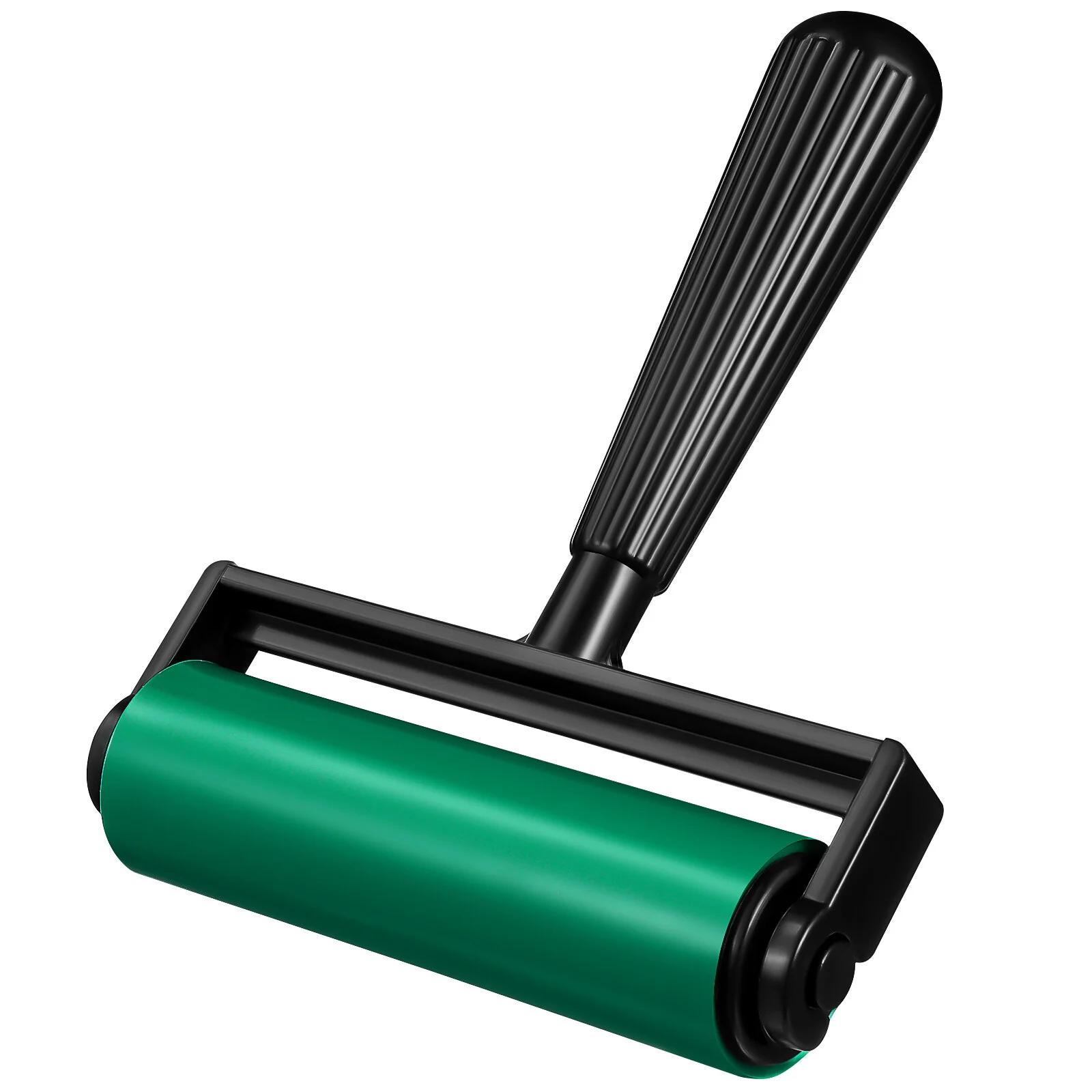 Rolo de borracha escova para artesanato, laje aplicador, impressão a tinta, impressão, bloco de estampagem, aplicador para cola, 10cm - Image 1