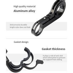 Bicicleta Computer Mount para guiador, Suporte Estendido, Luz Frontal, Barra de Extensão, Lanterna Adapter Rack, MTB Bike Accessories, Peças - Image 5