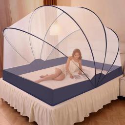 Mosquiteira portátil para adultos, Simples Camping Tent Bed Canopy, Rede de malha dobrável, Mosquiteiro respirável - Image 1