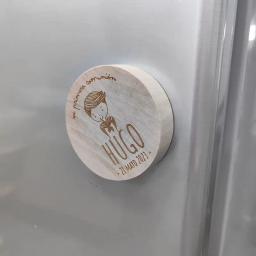 Ímãs de geladeira de madeira personalizado abridor de garrafa geladeiras decoração foto parede mensagem ímã adesivo lembrança do presente casamento para convidado - Image 5