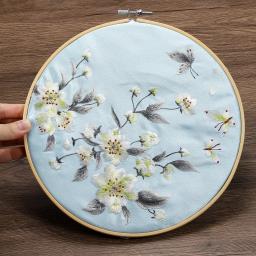 Ajustável Bambu Bordado Hoop Anel, Círculo De Bambu, Ponto Cruz, Artesanato De Arte, Decoração De Costura, 12PCs, 6 em, 8 em, 9 em, 10 em, 12 em - Image 5