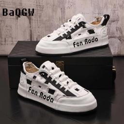 Design rasgado de tênis robusto respirável masculino, oco, plataforma antiderrapante, calçados esportivos casuais, luxo, verão - Image 4