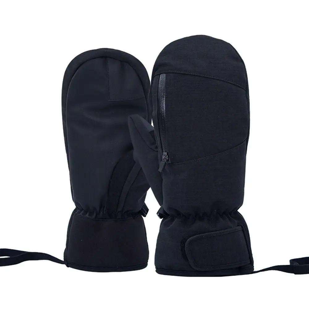 Luvas térmicas impermeáveis para homens e mulheres, tela sensível ao toque, neve mitten, luva ao ar livre, grossa, esqui, snowboard, snowmobile, inverno - Image 1