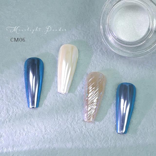 Efeito Espelho Glitter HNDO para Manicure: 11 Cores de Pó Camaleão e Nail Art Deslumbrante