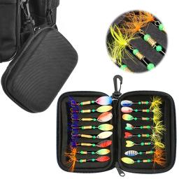 Pesca Colheres Lures Set com Storage Bag Case, Metal Iscas, Fundição Spinner, Isca de pesca ao ar livre, 16Pcs, 20Pcs - Image 4