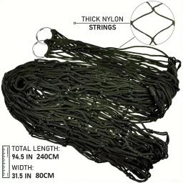 Único Nylon Net Swing Hammock, Cama de dormir pendurada, Cadeira leve, Qualidade Premium, Viagem, Camping, Jardim - Image 5
