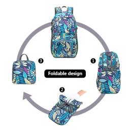 35l dobrável à prova dlightweight água mochila de armazenamento ao ar livre leve impressão sólida acampamento montanhismo mochilas viagem xa314q - Image 3