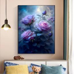 Broca completa pintura diamante rosa 5d diy kits de mosaico strass bordado imagem arte da parede artesanal presente decoração casa l83 - Image 3