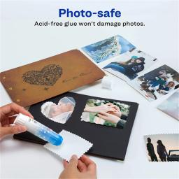 WQN-Geléia Cor Sólida Cola em Bastão, Escola e Material de Escritório, ACR Adesivo, Criança Estudante Bonding Papel Artesanato Ferramenta, Papelaria Presente, 9g - Image 5