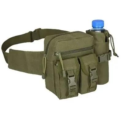 Pacote de Cintura Tática Portátil Masculina, Bolsa de Cinto de Nylon, Bolsa de Telefone, Esportes ao Ar Livre, Caça, Escalada, Camping, Caminhada, Garrafa de Água - Image 1