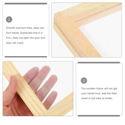 Tela de quadro para fazer papel, faça você mesmo, molde de madeira, artesanato, deckle, brinquedos de impressão, kit artesanal, ferramentas de molde para crianças, pacote de flores - Image 4