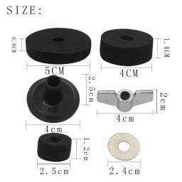 Bateria Kit com Felt Pads, Wing Nuts, arruelas, mangas para tubos, percussão Instrument, peças de reposição, Drum Kit, pratos Acessórios, 18 Pçs/set - Image 5