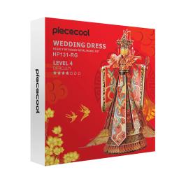Piececool modelo kits de construção vestido casamento chinês 3d metal quebra-cabeça brinquedos diy para adolescente - Image 5