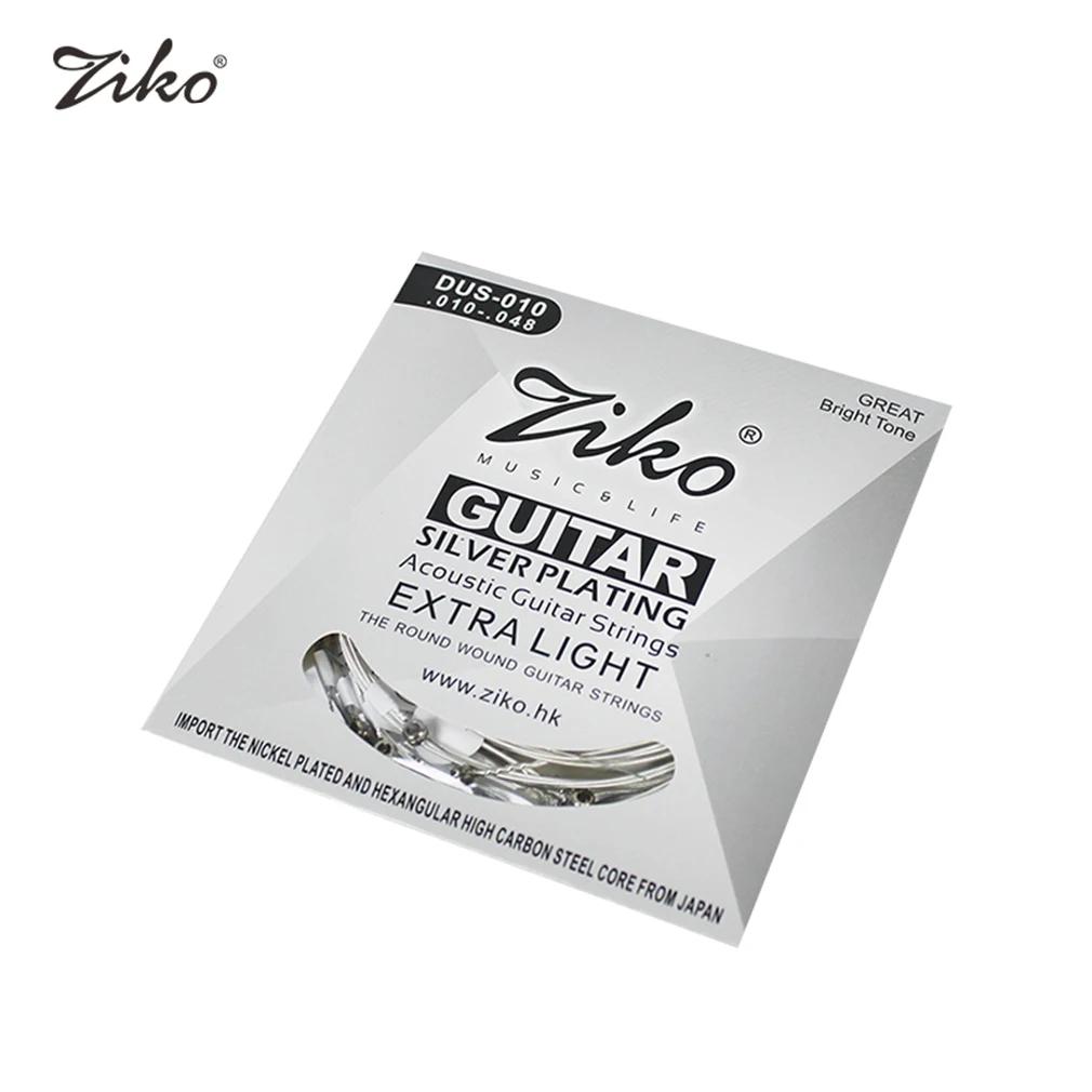 Ziko Acoustic Guitar String Set Prata-Plated Digital String Peças de instrumento musical corda 6 cordas 010 011 012 - Image 1