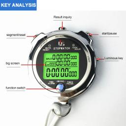Cronômetro De Precisão Temporizador Para Treinamento De Corrida, Temporizador Ao Ar Livre Contador Relógio De Esportes, Cronômetro De Memória, 100 Canais, 200 Canais, 0.001s - Image 5