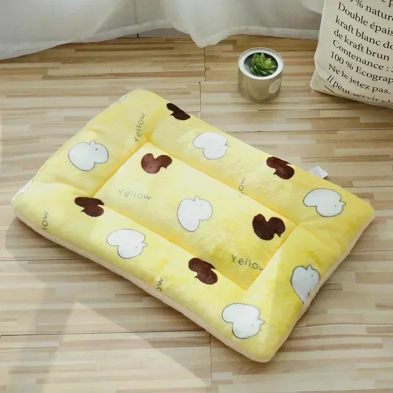 Esteiras de cama de gato macio curto Plush Pet Sleeping Bed Mats para gatos Cães pequenos Cute Pet Pad Blanket Almofada de gatinho quente Acessórios de gato - Image 1