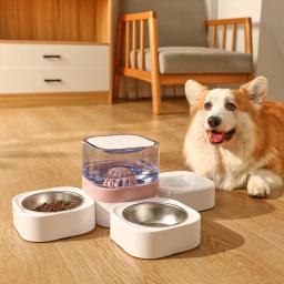 Kimpets Multi Bowl para cão e gato, Grande capacidade para água potável e alimentação, seco e molhado, Pet Shop - Image 4
