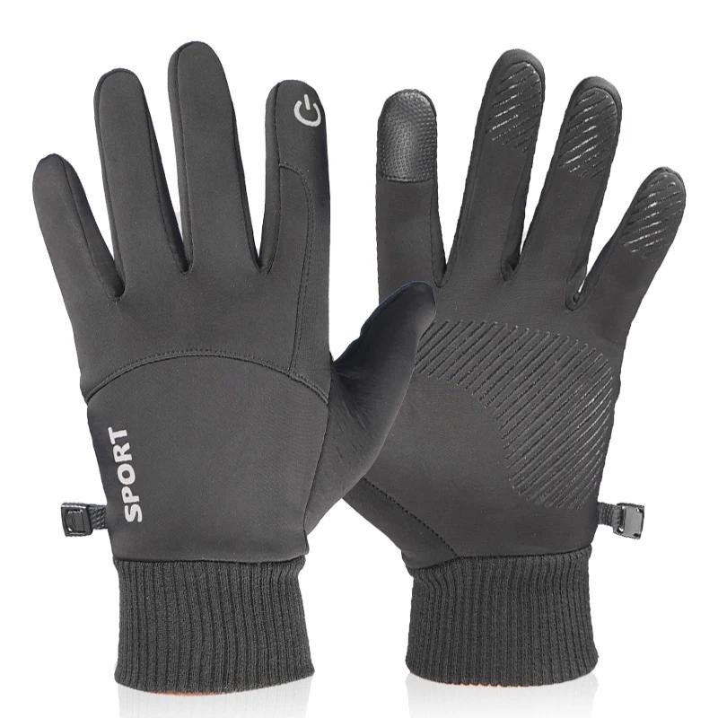 Luva Esportiva Térmica Impermeável para Homens e Mulheres, Tela de Toque, Luvas Quentes para Correr, Ciclismo, Condução, Caminhada, Esqui, Inverno - Image 1