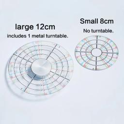 Acrílico Round Array Desenho Linha Régua, Ferramenta De Cerâmica, Gravura De Argila, Marcação Régua, Aparar, Ponto Central, Auxiliar Turntable - Image 3