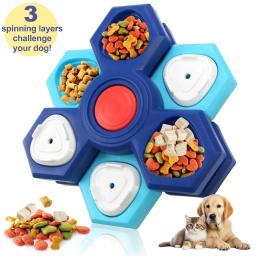 Anti-Asfixia Puzzle Brinquedos para Cachorro, Dispenser Interativo de Alimentos, Louça Anti-Asfixia, Dog Lambing Plates, 2, 3, 4 Camadas - Image 2