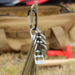 Anchor Pegs para acampar, estacas de barraca, corda de vento de mola fivela, toldo ganchos, prego transportar saco de pilha - Image 2