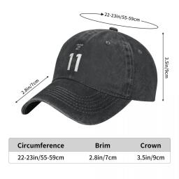 Blue Lock Boné de Futebol, Vintage, Denim angustiado, Headwear Anime japonês, Corrida ao ar livre, Golf Caps, Unisex, 11 Número - Image 4