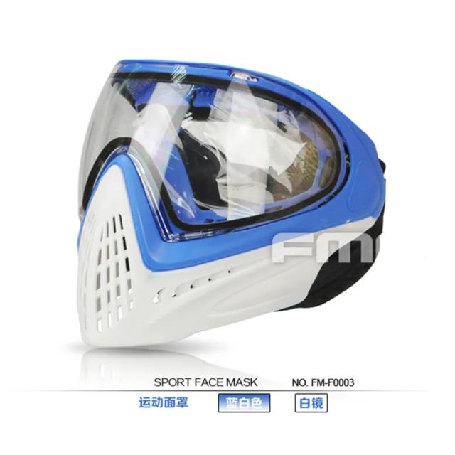 Máscara de Segurança Facial Antineblina para Airsoft e Paintball - Modelo F0001-F0021